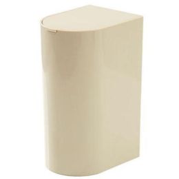 Desktop Waste Basket Office Trash Kitchen Storage Barrel Waste Bin Khaki(D0101H50UC7)