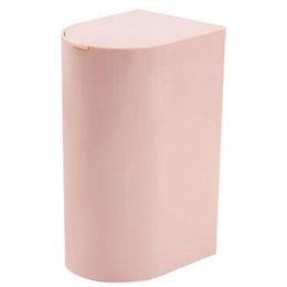 Desktop Waste Basket Office Trash Kitchen Storage Barrel Waste Bin Pink(D0101H50UCG)