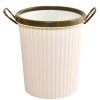 Desktop Waste Basket Office Trash Kitchen Storage Barrel Waste Bin Green(D0101H50ULU)