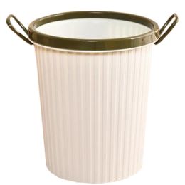 Desktop Waste Basket Office Trash Kitchen Storage Barrel Waste Bin Green(D0101H50ULU)