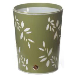 Desktop Waste Basket Office Kitchen Storage Barrel Waste Bin Olive Green(D0101H50UMY)