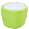 Desktop Waste Basket Office Trash Kitchen Storage Barrel Waste Bin Green(D0101H50UQV)