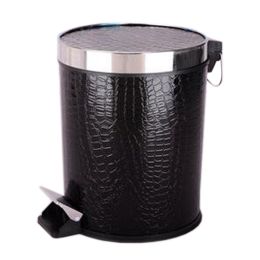 Stylish Home/Kitchen/Office Pedal Wastebasket Trash Can With Lid Foot Trash #05(D0101H55RVA)