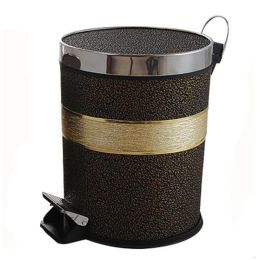 Stylish Home/Kitchen/Office Pedal Wastebasket Trash Can With Lid Foot Trash #06(D0101H55RVW)