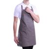 Grey Stain-resistant Kitchen Aprons Chefs Cook Apron Halt Top Cooking Apron(D0101H5CDBA)