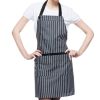 Stylish Kitchen Aprons Jeans Cooking Apron Halt Top Chefs Cook Apron Black/White(D0101H5CDC7)