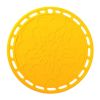 Anti-slip Pot Holder Silicone Trivet Mat Hot Pad Coaster Cup Mat - Yellow(D0101H5CDWV)