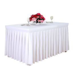 Tablecloth Rectangular Polyester Tablecloth,47-Inch, White(D0101H5J59V)