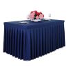 Tablecloth Rectangular Polyester Tablecloth,47-Inch, Blue(D0101H5J5LY)