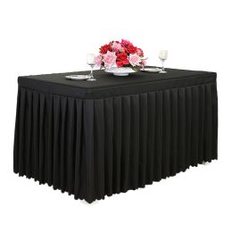 Tablecloth Rectangular Polyester Tablecloth,47-Inch, Black(D0101H5J5Y7)