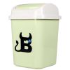 Desktop Waste Basket Office Kitchen Storage Barrel Waste Bin Green(D0101H5JH2Y)