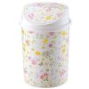 Desktop Waste Basket Office Kitchen Storage Barrel Waste Bin White(D0101H5JHGV)