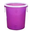 Desktop Waste Basket Office Kitchen Storage Barrel Waste Bin Purple(D0101H5JHQ7)