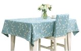 Blue Table Cloth Embroidery Art Tablecloths 47 by 63 inch(D0101H5KT1U)