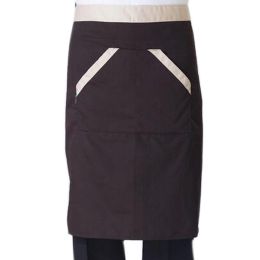 Unisex Half-length Apron Home/Hotle Kitchen Chefs Cooking Aprons,Coffee(D0101H5Z7VV)