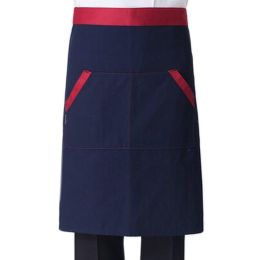 Unisex Half-length Apron Home/Hotle Kitchen Chefs Cooking Aprons,Deep Blue(D0101H5Z7VW)