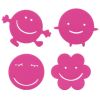 4PCS Silicone Coasters Cup Mats Glass Holder Placemats Table Decor, Rose Red(D0101H71LAV)