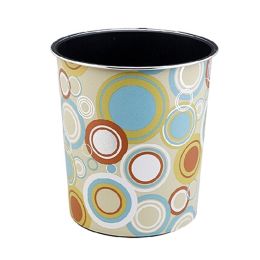 Colorful Wastebasket Round 8L Trash Can/Bins for Home/Kitchen/Office, D(D0101H71VA7)