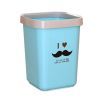 Cute Wastebasket Square 12L Trash Can/Bins for Home/Kitchen/Office-Blue(D0101H71VEY)