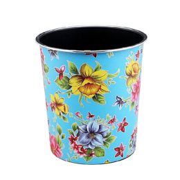 Colorful Wastebasket Round 8L Trash Can/Bins for Home/Kitchen/Office, B(D0101H71VPA)