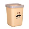 Cute Wastebasket Square 12L Trash Can/Bins for Home/Kitchen/Office-Beige(D0101H71VRV)