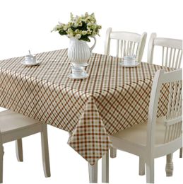 Elegant Waterproof Tablecloths Anti-oil Table Linens, Stripe [138*180cm](D0101H7VX1U)