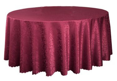 Wedding Banquets Hotels Tabletop Accessories Round Tablecloths Table Cover Red (240x240 CM)(D0101HEIE2A)