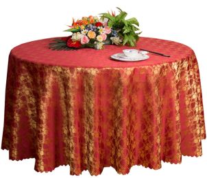 Dining Table Weddings Banquets Hotels Tabletop Accessories Round Tablecloths 220x220CM (Red)(D0101HEIE9V)