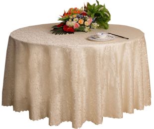 Weddings Banquets Hotels Tabletop Accessories Round Tablecloths 220x220CM (Beige)(D0101HEIEAW)
