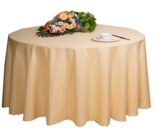 Hotels Weddings Banquets Tabletop Accessories Round Tablecloths 200x200CM (Beige)(D0101HEIEQA)