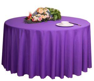 Weddings Banquets Hotels Tabletop Accessories Round Tablecloths 200x200CM (Purple)(D0101HEIEQV)