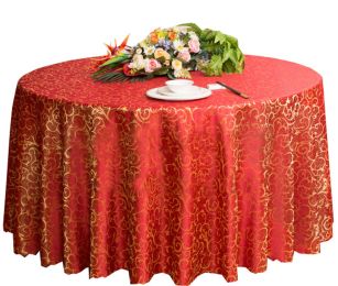 Weddings Banquets Hotels Tabletop Accessories Round Tablecloths 220x220CM (Red)(D0101HEIESY)