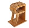 Creative Bamboo Knife Blocks Knife Rack/Holder/Storage for Kitchen R Shape(D0101HES9VV)