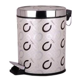Stylish Home/Kitchen/Office Pedal Wastebasket Trash Can With Lid Foot Trash #13(D0101HES9WW)