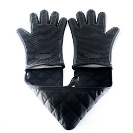 Household Gloves Oven Mitts Kitchen Heat Resistant Silicone Double Insulation Pad for Cooking, Baking, Grilling(D0101HHVVYU)