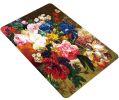 4 Pieces Creative Waterproof Oil-resistant Placemats Multicolor Flowers(D0101HR4007)