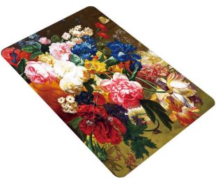 4 Pieces Creative Waterproof Oil-resistant Placemats Multicolor Flowers(D0101HR4007)