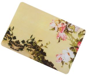 4 Pieces Creative Waterproof Oil-resistant Placemats Trees And Flowers(D0101HR4027)