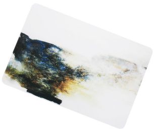 4 Pieces Creative Waterproof Oil-resistant Placemats White Abstract Painting(D0101HR40LV)