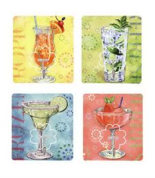 Strong Glue Hooks Kitchen Hooks Bedroom Wall Hooks Door Stickers Cocktail Series(D0101HR490U)