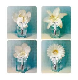 Strong Wall Hooks Seamless Sticky Hooks Kitchen Hooks Clothes Rack Aloof Flowers(D0101HR49EG)