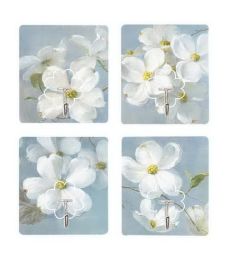 Strong Glue Hooks Kitchen Hooks Bedroom Hooks Door Suckers White Camellia Series(D0101HR49JV)