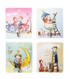 Strong Glue Hooks Kitchen Bathroom Hooks Door Stickers Hooks Forever Love Series(D0101HR49V7)