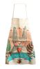 Retro Thicker Cotton Linen Kitchen Anti-oil Apron, Cartoon Rabbit(D0101HR4JRY)
