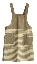 Kitchen and Cooking Apron for Women Professional Stripe Chef Apron for Cooking(D0101HRIHFV)