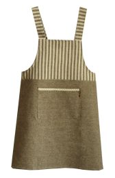 Terylene/Cotton Kitchen Aprons Chef Vintage Aprons with a Pocket in Large Size(D0101HRIHUU)