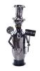 Wine Holder Stainless Steel Wine Rack Modern Metal Wine Rack Head Chef(D0101HRMY5W)