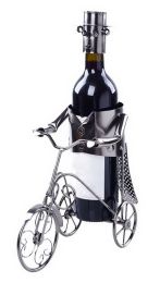 Wine Holder Stainless Steel Wine Rack Modern Metal Wine Rack Tricycle(D0101HRMYAV)