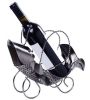 Wine Holder Stainless Steel Wine Rack Modern Metal Wine Rack Fish A(D0101HRMYAW)