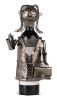 Wine Holder Stainless Steel Wine Rack Modern Metal Wine Rack Office Worker(D0101HRMYPG)